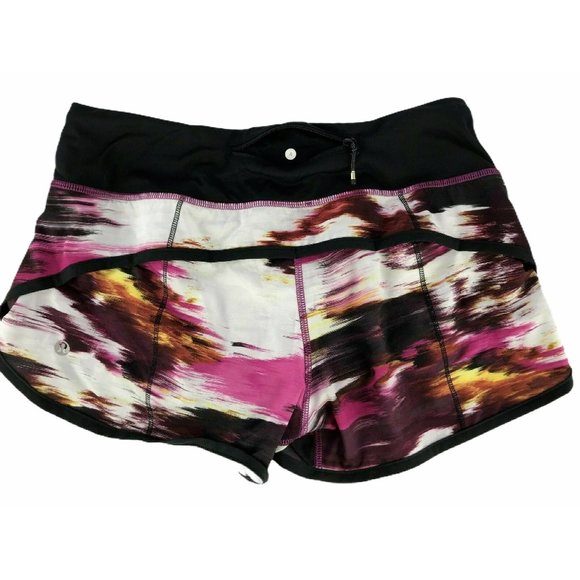 Lululemon Running Yoga Shorts Elastic Waistband 4